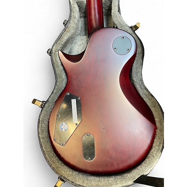 Used ESP LTD EC401QM SATIN BLACK CHERRY Solid Body Electric Guitar