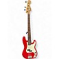 Used Squier P-BASS RED Electric Bass Guitar thumbnail