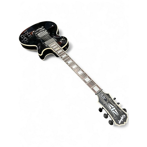 Used Epiphone Les Paul Custom Black Solid Body Electric Guitar