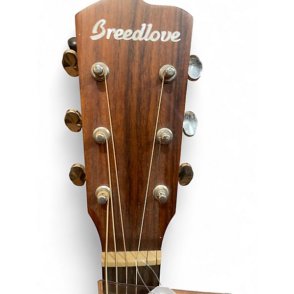 Used Breedlove Discovery Maple Dreadnought 2 Tone Sunburst Acoustic Guitar