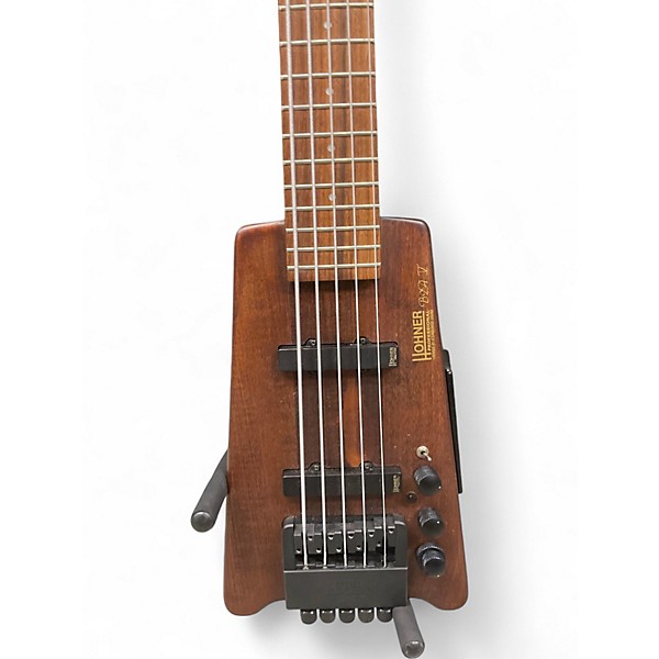 Used Hohner B2A V Brown Electric Bass Guitar