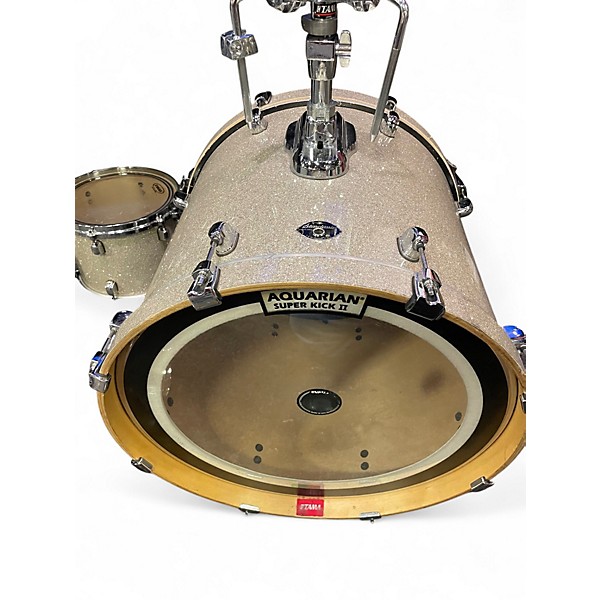 Used TAMA 5 Piece Starclassic WHITE SPARKLE Drum Kit