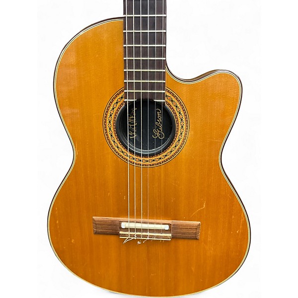 Vintage 1986 Gibson Chet Atkins CE #2 Natural Classical Acoustic Electric Guitar