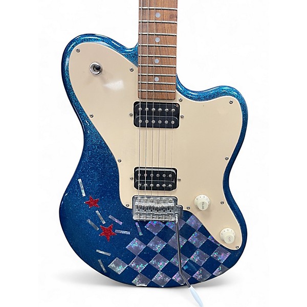 Used Fernandes NATIVE BLUE Solid Body Electric Guitar