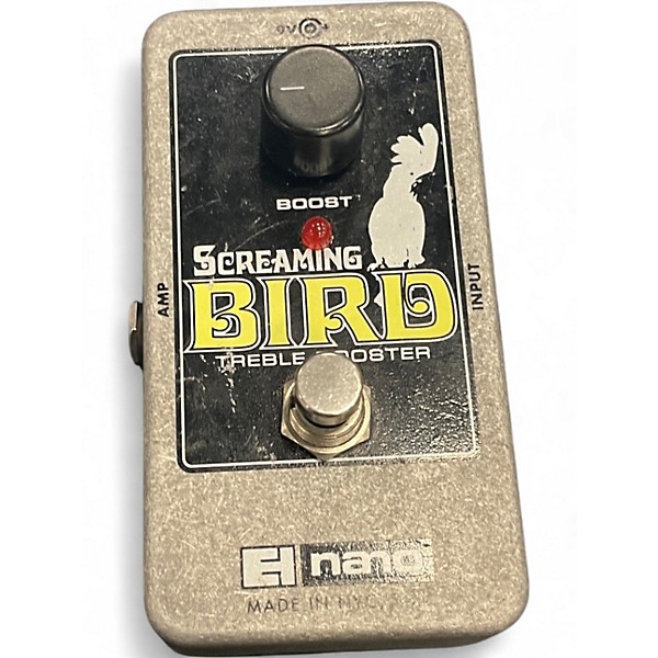 Used Electro-Harmonix Screaming Bird Treble Booster Effect Pedal