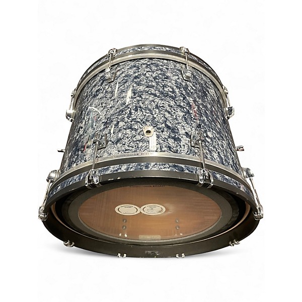 Used Ludwig 3 Piece neusonic  blue steel Drum Kit