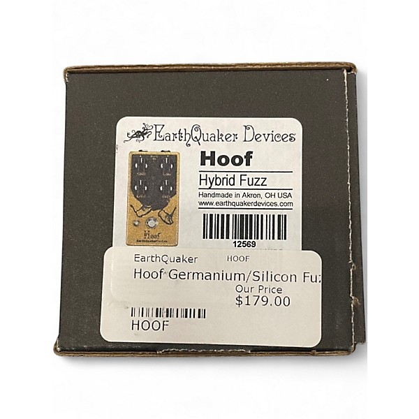 Used EarthQuaker Devices Hoof Germanium/Silicon Hybrid Fuzz Effect Pedal