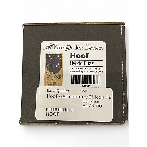 Used EarthQuaker Devices Hoof Germanium/Silicon Hybrid Fuzz Effect Pedal