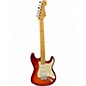 Used Fender Standard Stratocaster HSS Plus Top Aged Cherry Burst Solid Body Electric Guitar thumbnail