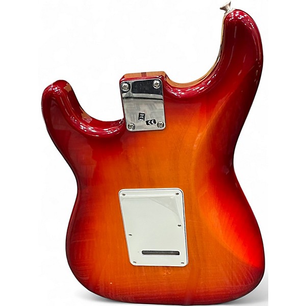 Used Fender Standard Stratocaster HSS Plus Top Aged Cherry Burst Solid Body Electric Guitar