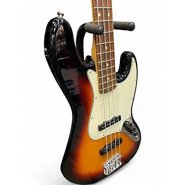 Used Fender Standard Jazz Bass 2 Color Sunburst Electric Bass Guitar