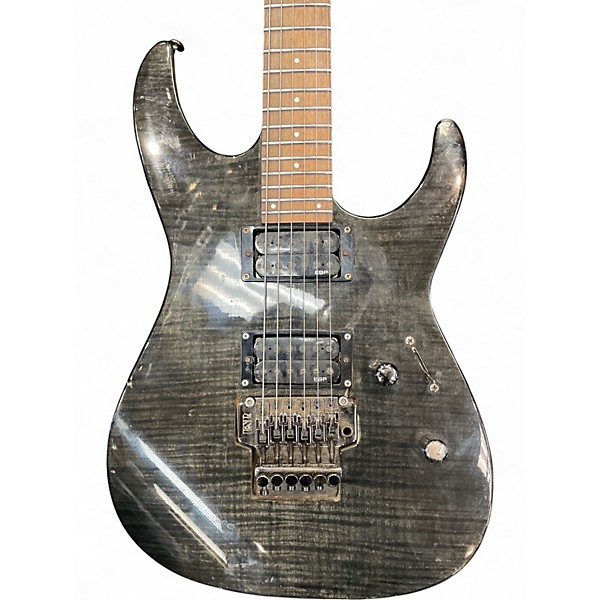 Used ESP LTD M100FM Trans Black Solid Body Electric Guitar