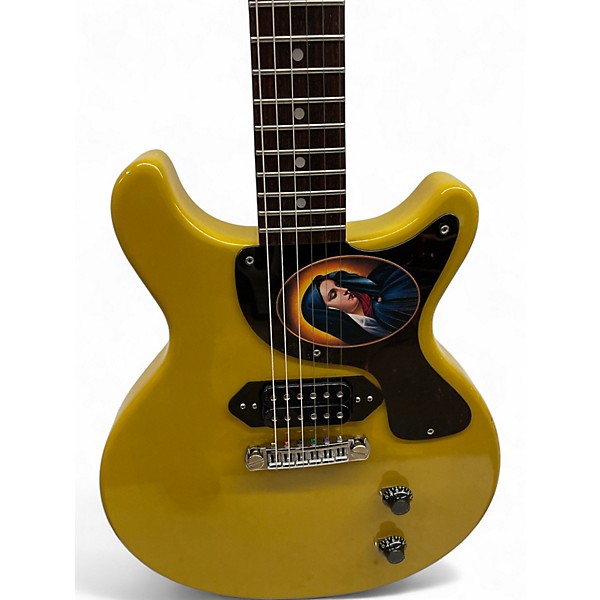 Used Greco DC EJR-600D TV Yellow Solid Body Electric Guitar