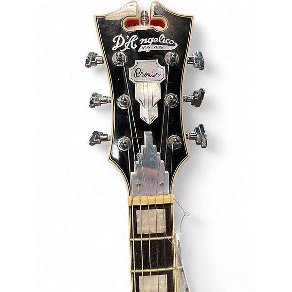 Used 2020 D'angelico DAPSSFRCSCB Candy Tangerine Hollow Body Electric Guitar
