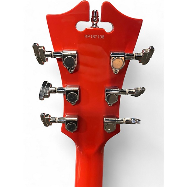Used 2020 D'angelico DAPSSFRCSCB Candy Tangerine Hollow Body Electric Guitar