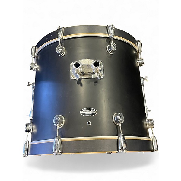 Used PDP by DW 6 Piece Fs Series Pacific Satin Black Drum Kit
