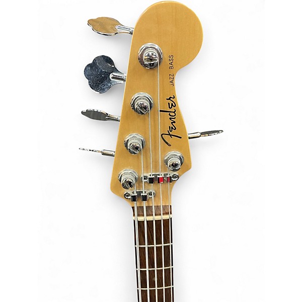 Used Fender American Deluxe Jazz Bass V Amber Electric Bass Guitar