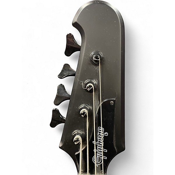 Used Epiphone Gothic Thunderbird IV Satin Black Electric Bass Guitar