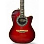 Used Ovation 1869 Custom Legend Candy Red Burst Acoustic Electric Guitar