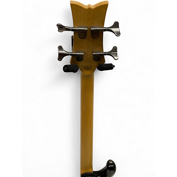 Used Schecter Guitar Research Stiletto Extreme 4 String Black Cherry Electric Bass Guitar