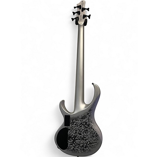 Used Ibanez BTB25TH5 Silver Blizzard Matte Electric Bass Guitar