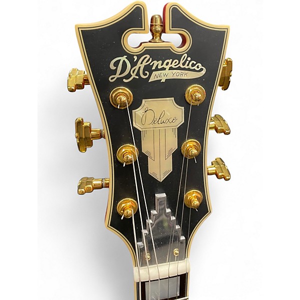 Used D'Angelico SS DELUXE MATTE RED Hollow Body Electric Guitar