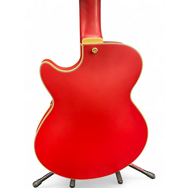 Used D'Angelico SS DELUXE MATTE RED Hollow Body Electric Guitar