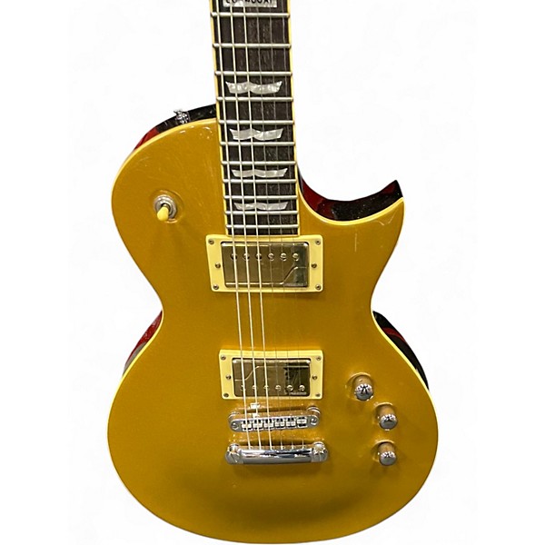 Used 2005 ESP LTD EC400AT Gold Solid Body Electric Guitar