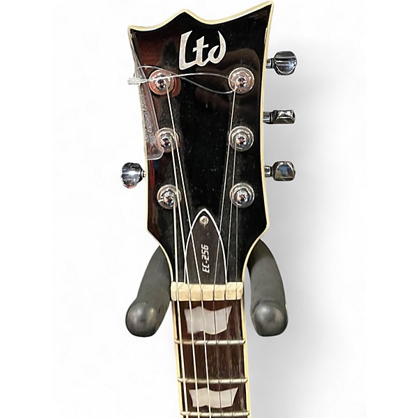 Used 2012 ESP LTD EC256FM Blue Solid Body Electric Guitar