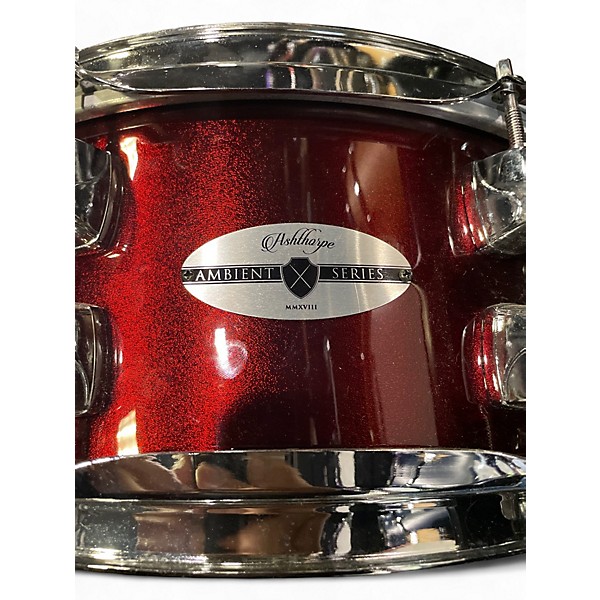 Used 2024 Ashthorpe  5 Piece Ambient Series MMVIII Burgundy Sparkle Drum Kit