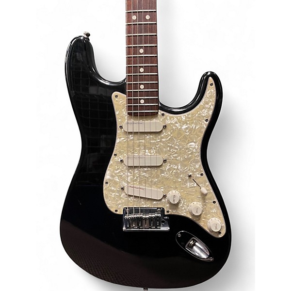 Used 1994 Fender American Deluxe Stratocaster Plus Metallic Black Solid Body Electric Guitar