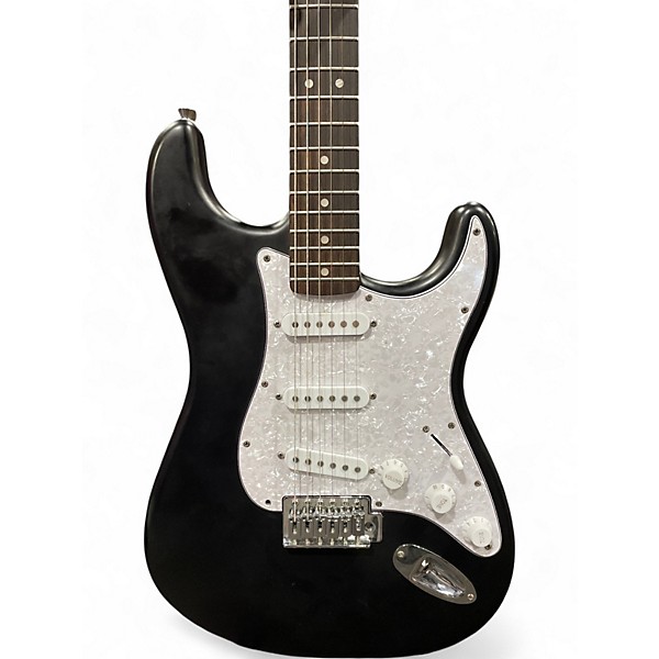 Used Squier Stratocaster Black & White Solid Body Electric Guitar