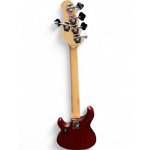Used Sterling by Music Man stingray 5 Trans Red Electric Bass Guitar
