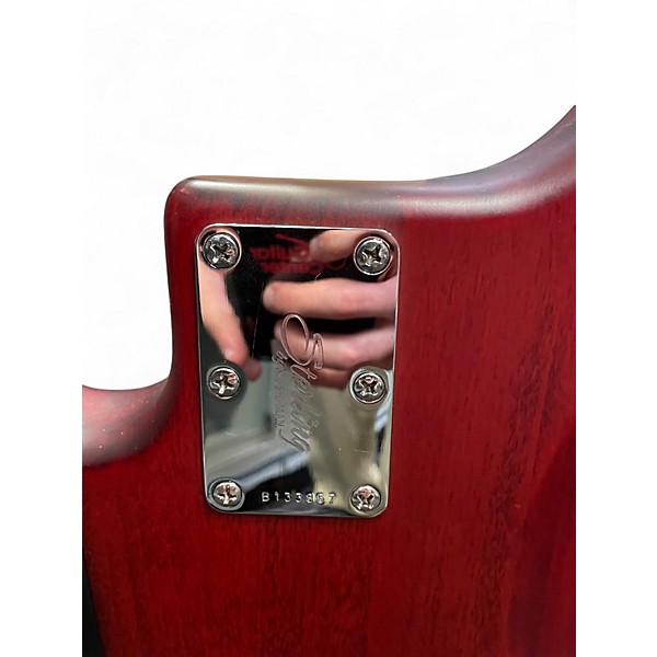 Used Sterling by Music Man stingray 5 Trans Red Electric Bass Guitar
