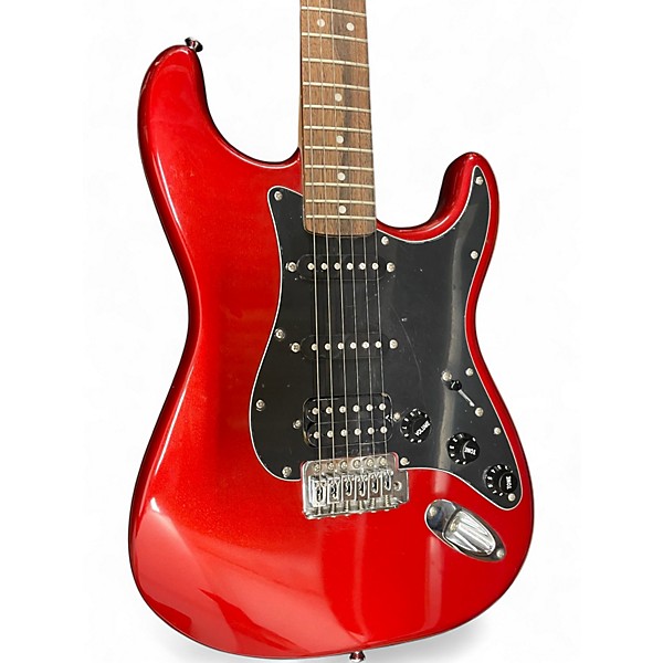 Used Squier Affinity Stratocaster Candy Apple Red Solid Body Electric Guitar