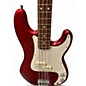 Used Fender Standard Precision Bass Candy Apple Red Metallic Electric Bass Guitar