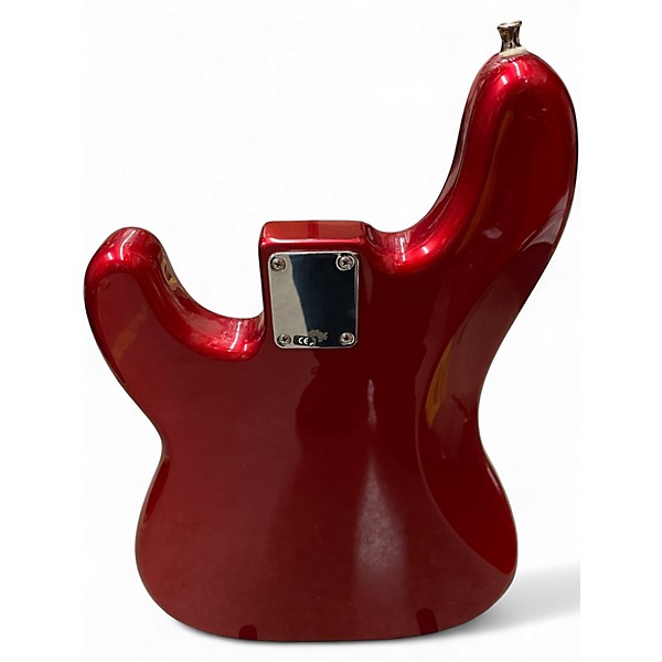 Used Fender Standard Precision Bass Candy Apple Red Metallic Electric Bass Guitar