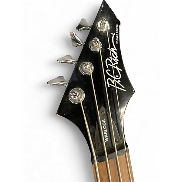 Used B.C. Rich Bronze Series Warlock Black Solid Body Electric Guitar