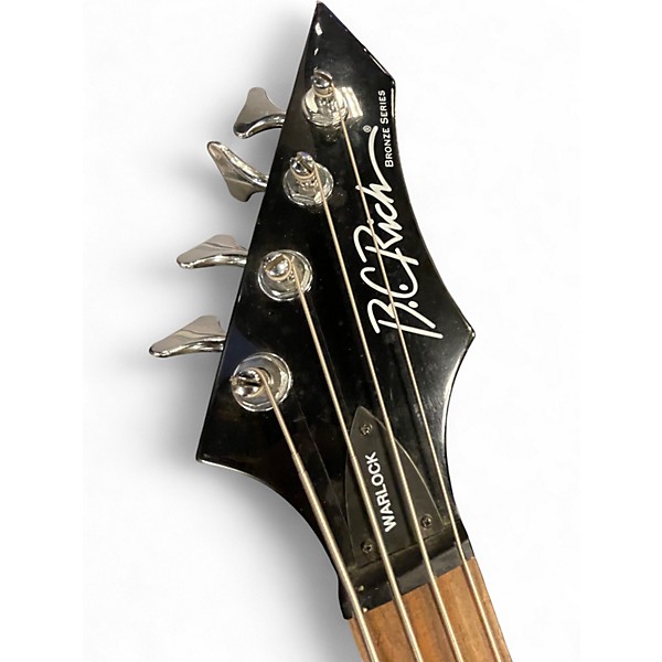 Used B.C. Rich Bronze Series Warlock Black Solid Body Electric Guitar