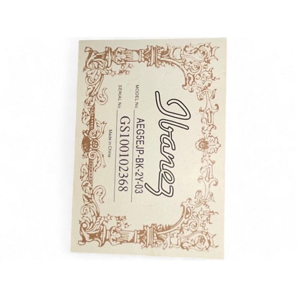 Used Ibanez AEG5EJP-BK-2Y-03 Black Acoustic Guitar