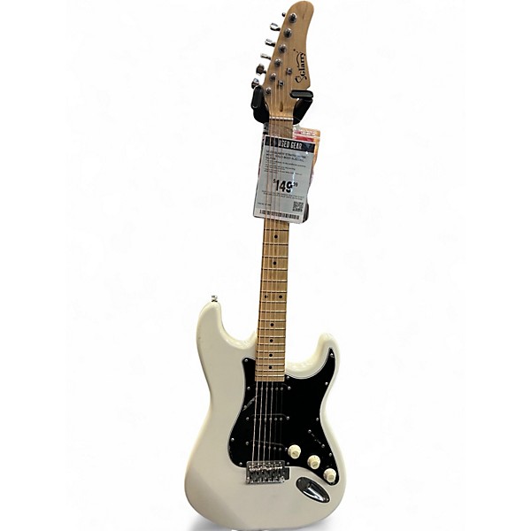Used Glarry Stratocaster White Solid Body Electric Guitar