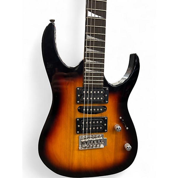 Used Glarry stratocaster 2 Color Sunburst Solid Body Electric Guitar