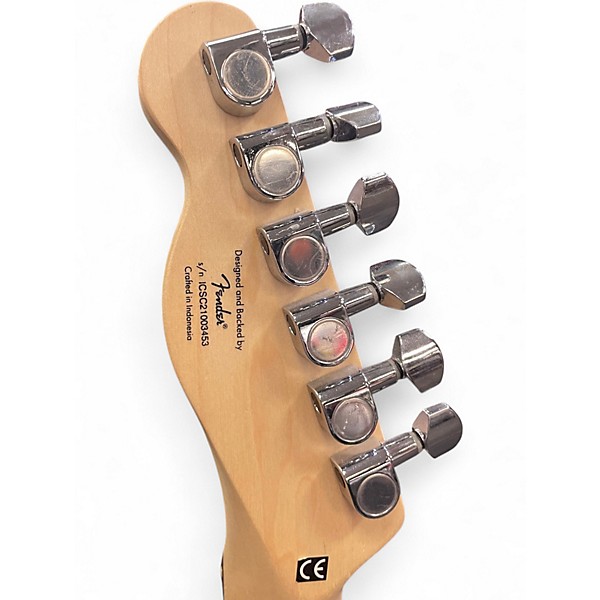 Used Squier Bullet Telecaster Surf Green Solid Body Electric Guitar