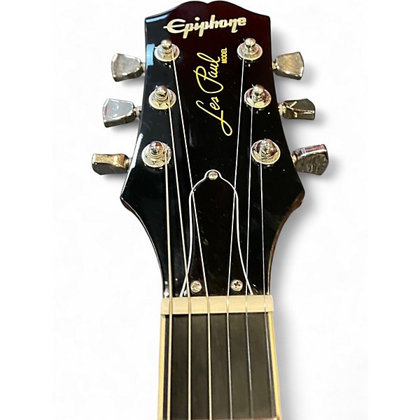 Used 2021 Epiphone Les Paul Modern Red Solid Body Electric Guitar