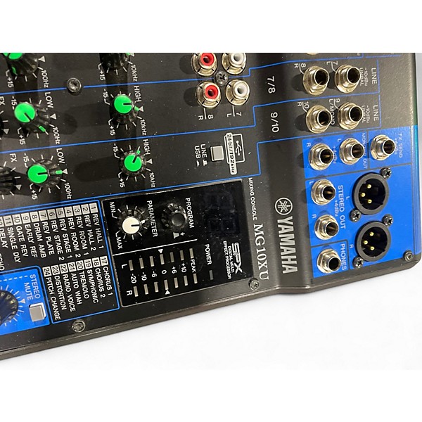 Used Yamaha MG10XU 10 Channel Mixer with Effects Unpowered Mixer