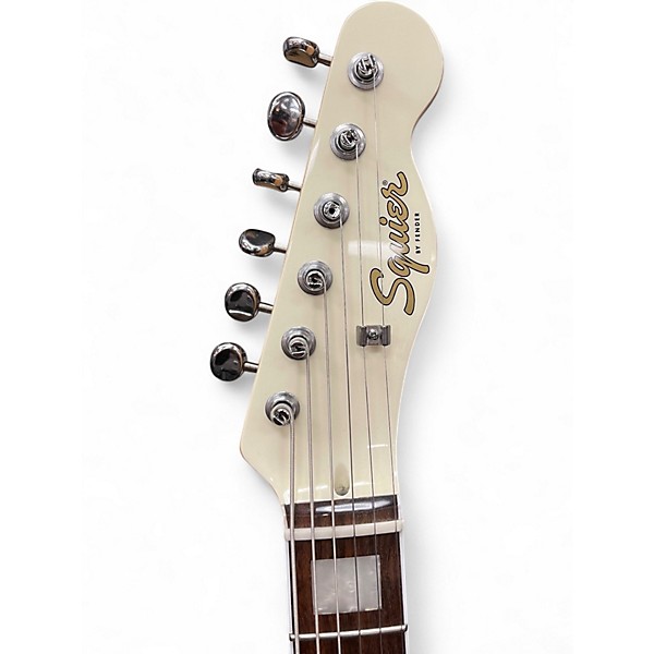 Used Squier paranormal offset telecaster SJ Olympic White Solid Body Electric Guitar