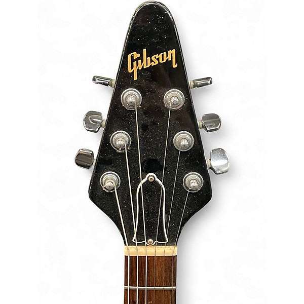 Vintage 1983 Gibson flying v Black Solid Body Electric Guitar