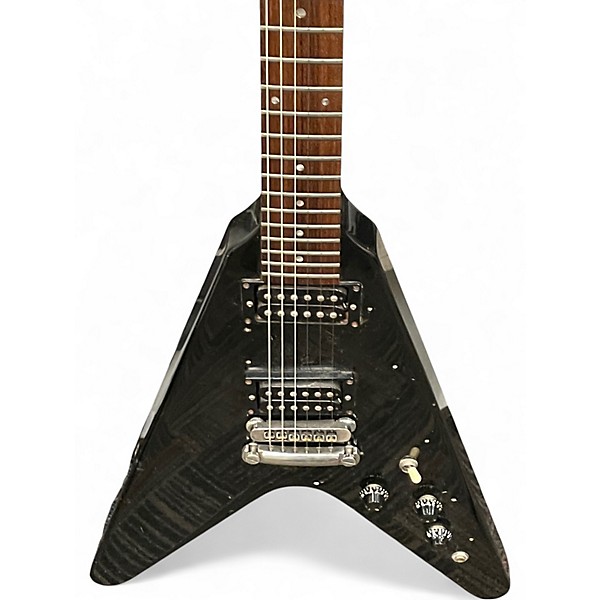 Vintage 1983 Gibson flying v Black Solid Body Electric Guitar