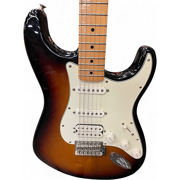 Used Fender Standard Stratocaster HSS Brown Sunburst Solid Body Electric Guitar