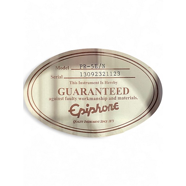 Used Epiphone PR 5E/N Natural Acoustic Electric Guitar